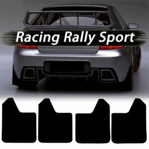 Set 4 Aparatori Noroi SPORT din cauciuc pentru autoturisme, universale, model Blank, dimensiune 30 x 23cm