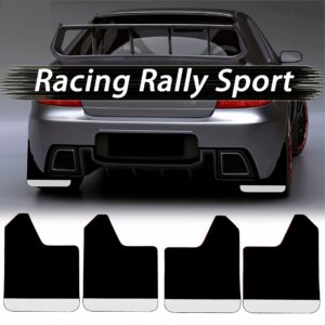 Set 4 Aparatori Noroi SPORT din cauciuc pentru autoturisme, universale, model Silver, dimensiune 30 x 23cm